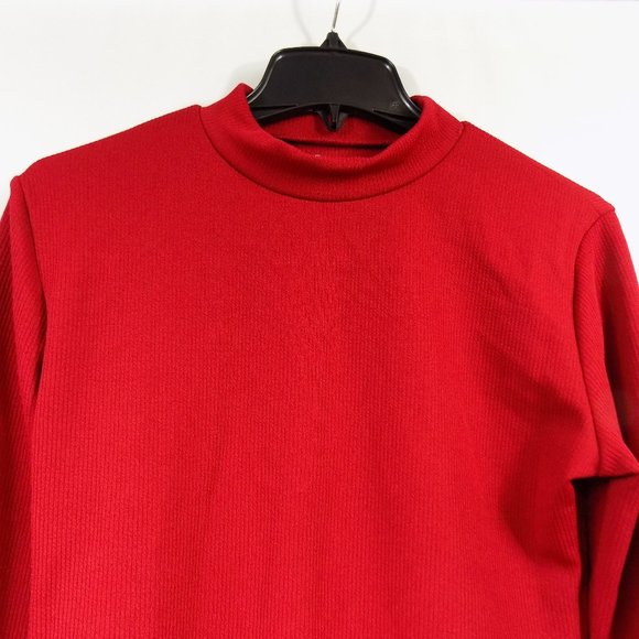 LoveLA Lura Ribbed Bodysuit in Burgundy NWT Multiple Sizes - Picture 5 of 8